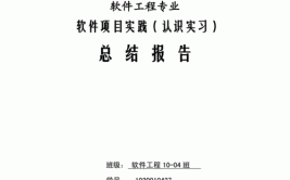 软件工程认知报告中需要包含哪些要点？